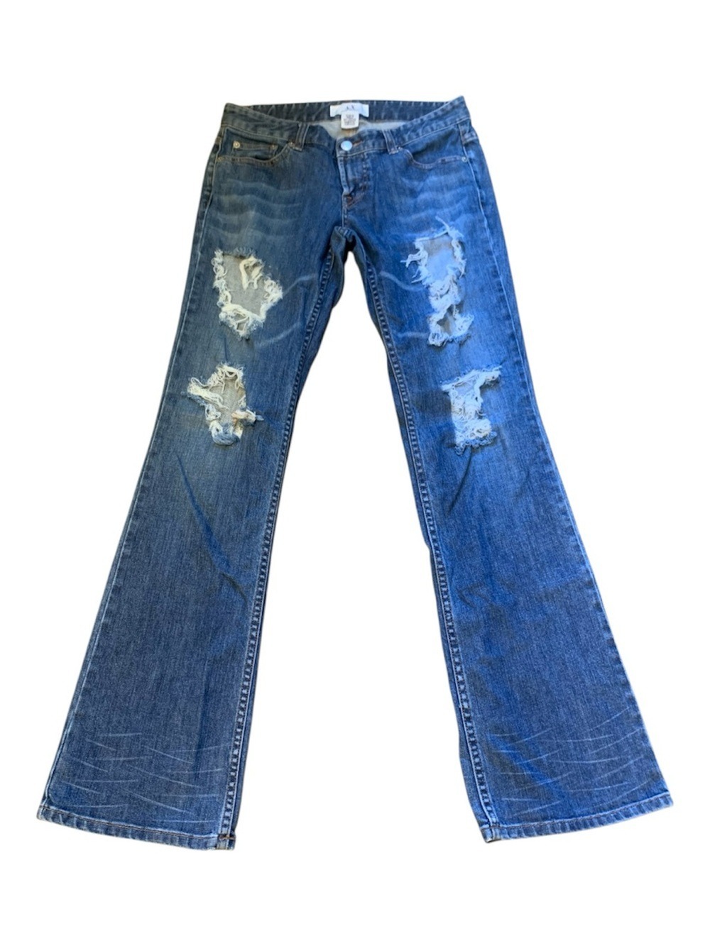 ARMANI EXCHANGE Distressed Flared Women's Jeans 4 regular